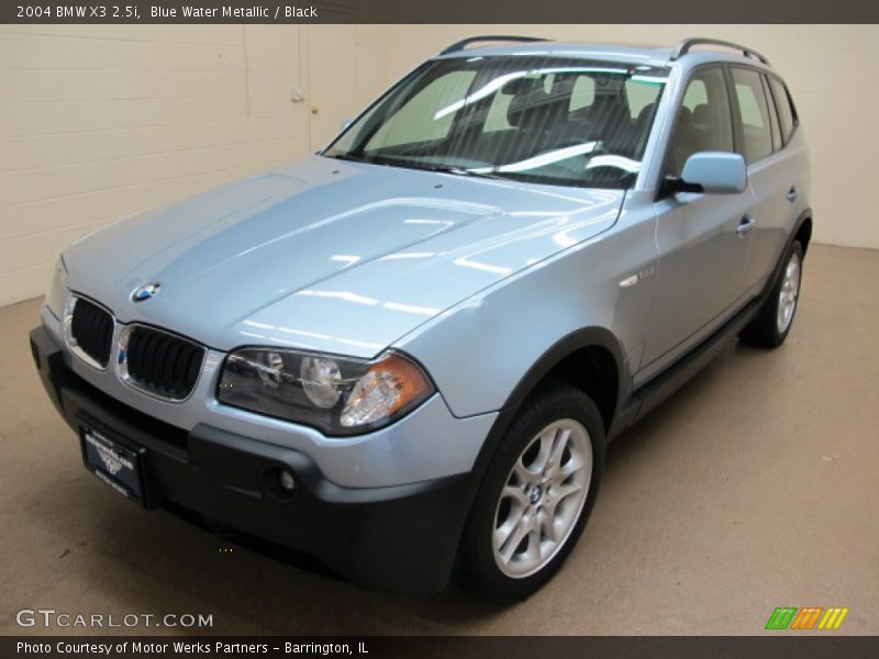 Blue Water Metallic / Black 2004 BMW X3 2.5i