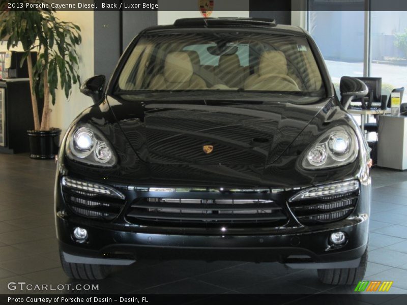 Black / Luxor Beige 2013 Porsche Cayenne Diesel