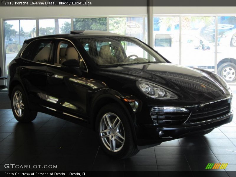 Black / Luxor Beige 2013 Porsche Cayenne Diesel