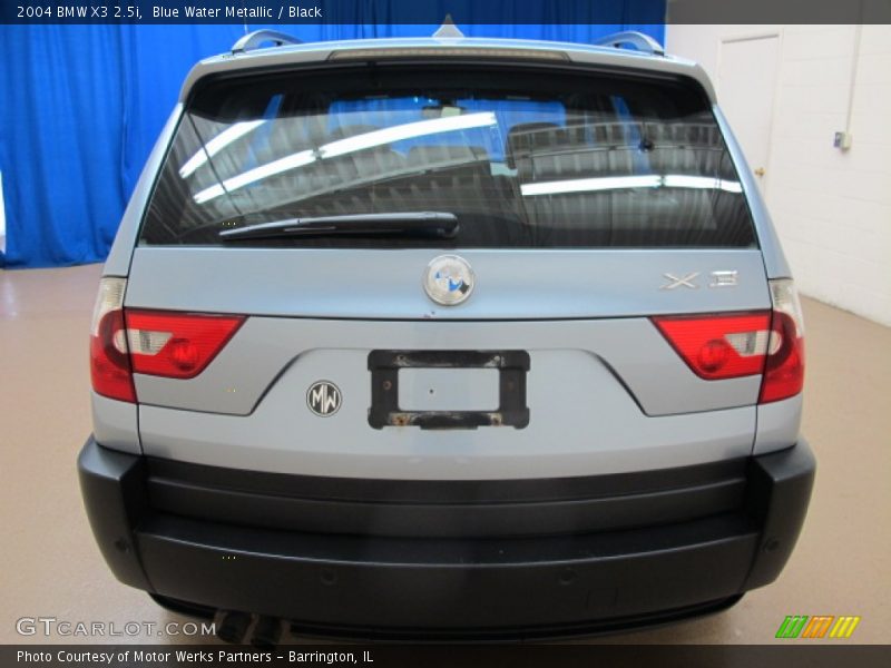 Blue Water Metallic / Black 2004 BMW X3 2.5i
