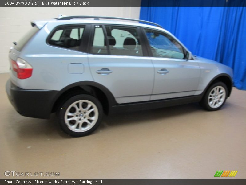Blue Water Metallic / Black 2004 BMW X3 2.5i