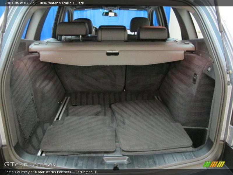 Blue Water Metallic / Black 2004 BMW X3 2.5i