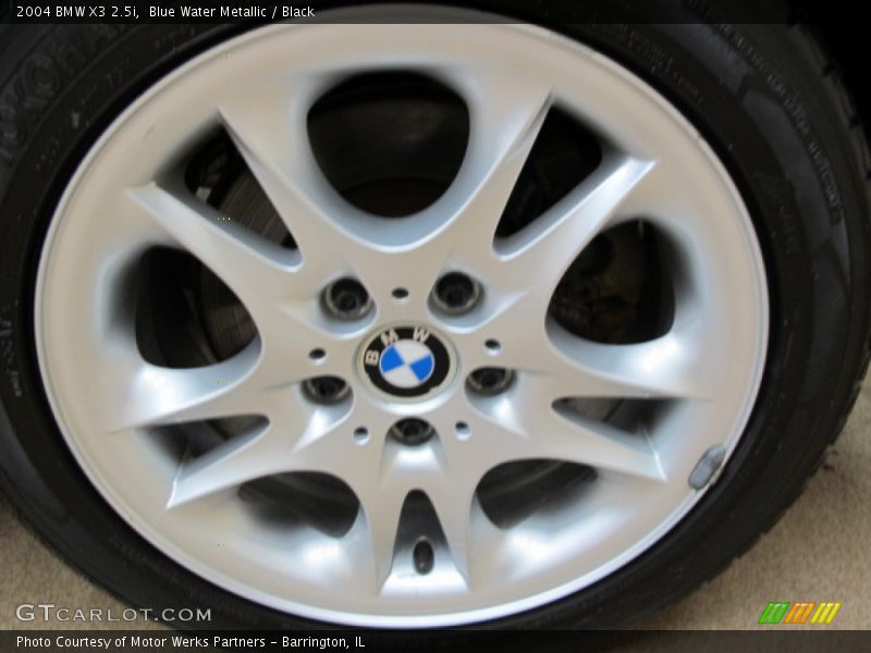 Blue Water Metallic / Black 2004 BMW X3 2.5i