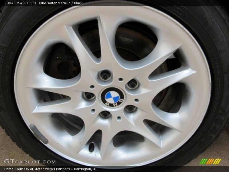 Blue Water Metallic / Black 2004 BMW X3 2.5i