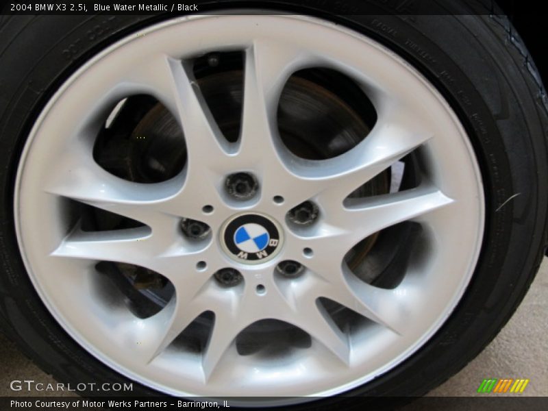 Blue Water Metallic / Black 2004 BMW X3 2.5i