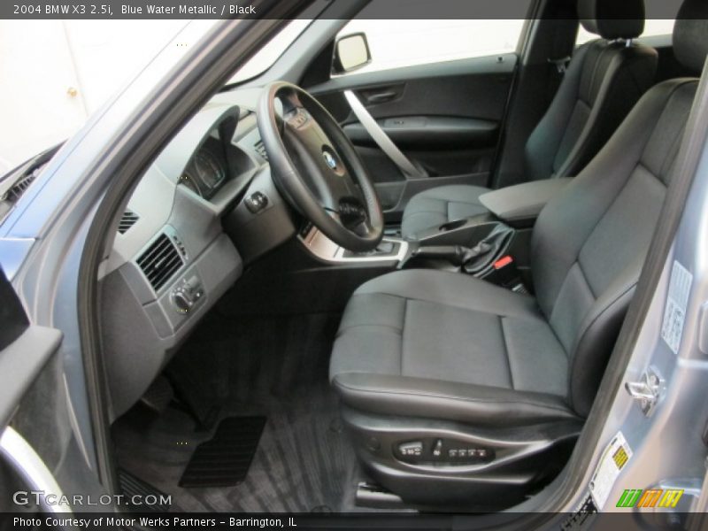 Front Seat of 2004 X3 2.5i