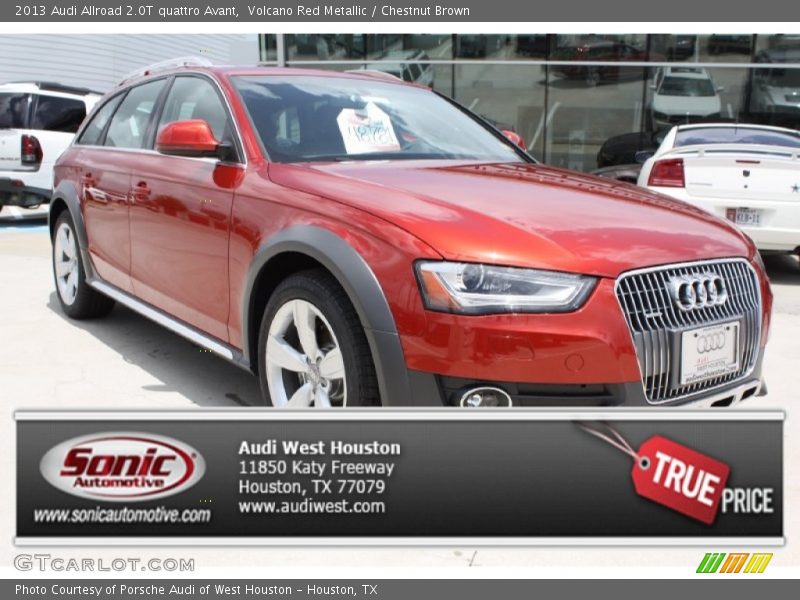 Volcano Red Metallic / Chestnut Brown 2013 Audi Allroad 2.0T quattro Avant