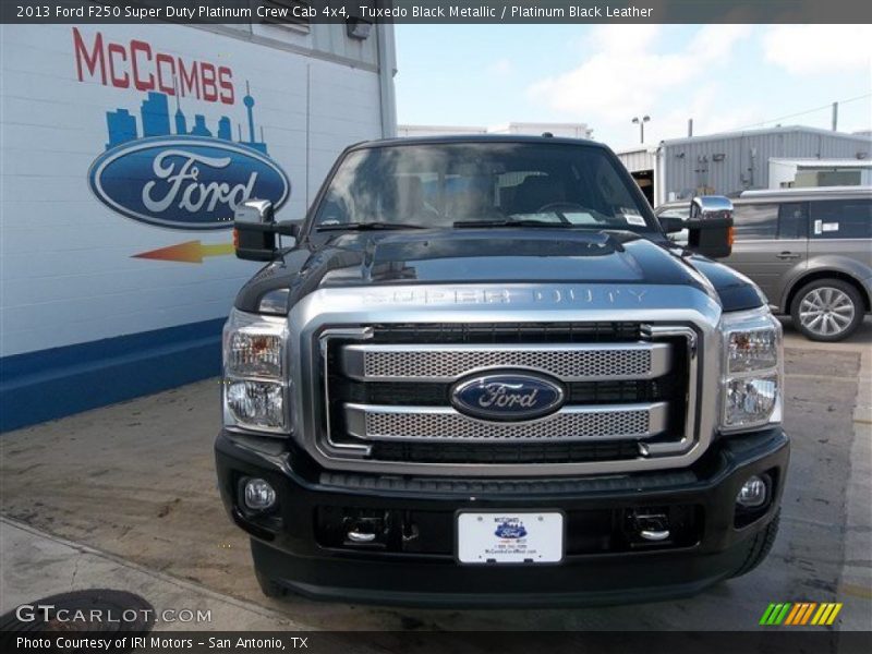 Tuxedo Black Metallic / Platinum Black Leather 2013 Ford F250 Super Duty Platinum Crew Cab 4x4