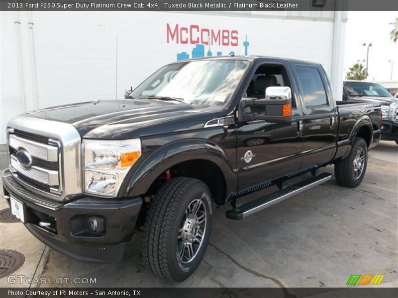Tuxedo Black Metallic / Platinum Black Leather 2013 Ford F250 Super Duty Platinum Crew Cab 4x4