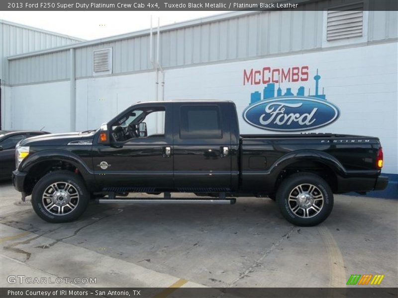 Tuxedo Black Metallic / Platinum Black Leather 2013 Ford F250 Super Duty Platinum Crew Cab 4x4