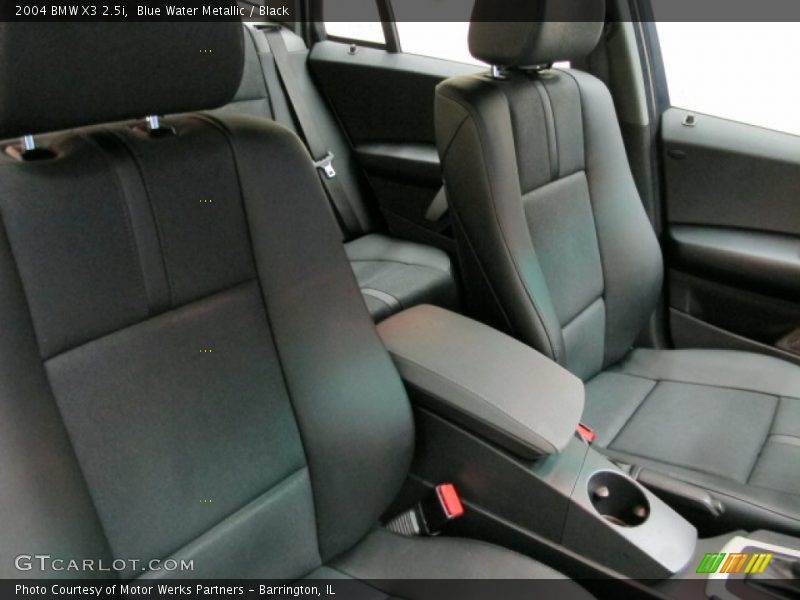 Blue Water Metallic / Black 2004 BMW X3 2.5i