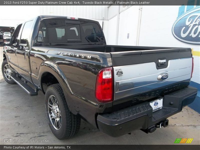 Tuxedo Black Metallic / Platinum Black Leather 2013 Ford F250 Super Duty Platinum Crew Cab 4x4