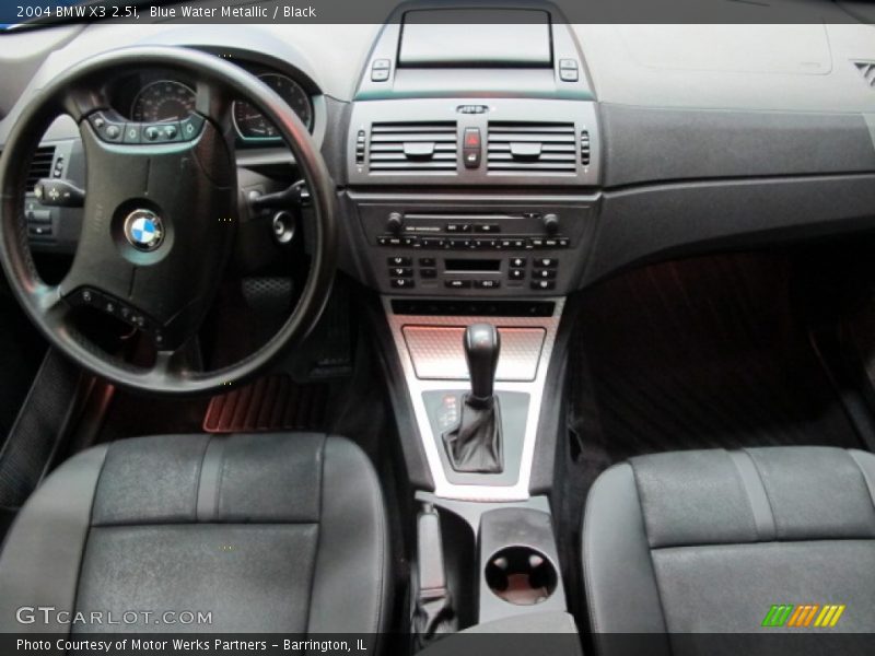 Blue Water Metallic / Black 2004 BMW X3 2.5i