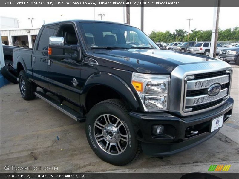 Tuxedo Black Metallic / Platinum Black Leather 2013 Ford F250 Super Duty Platinum Crew Cab 4x4