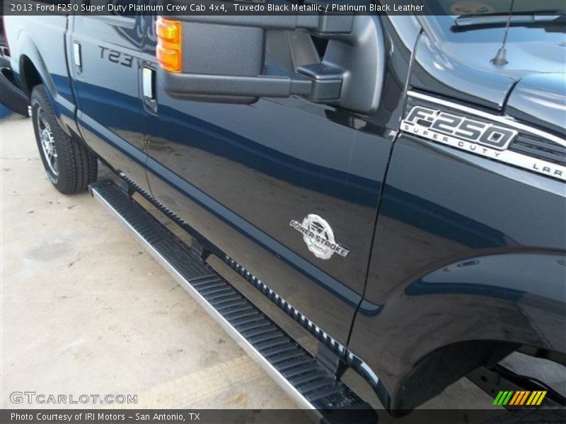 Tuxedo Black Metallic / Platinum Black Leather 2013 Ford F250 Super Duty Platinum Crew Cab 4x4