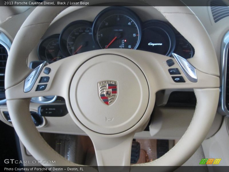 Black / Luxor Beige 2013 Porsche Cayenne Diesel
