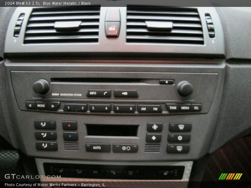 Blue Water Metallic / Black 2004 BMW X3 2.5i