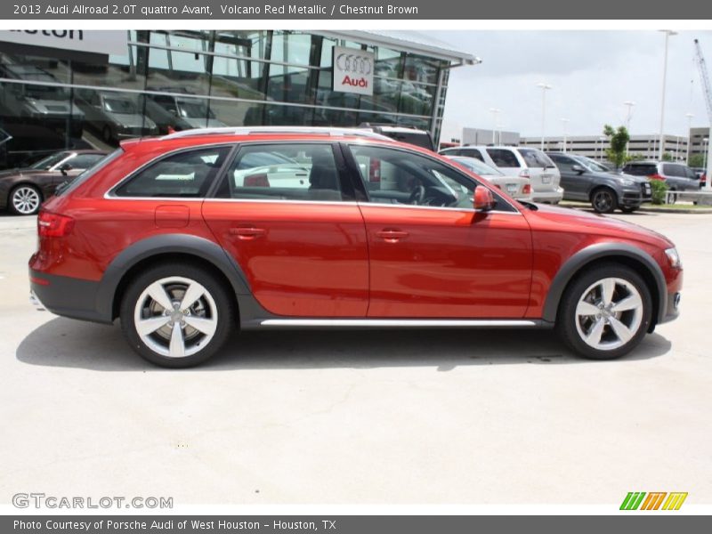 Volcano Red Metallic / Chestnut Brown 2013 Audi Allroad 2.0T quattro Avant