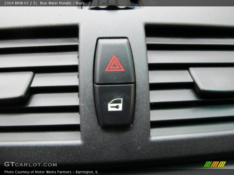 Blue Water Metallic / Black 2004 BMW X3 2.5i