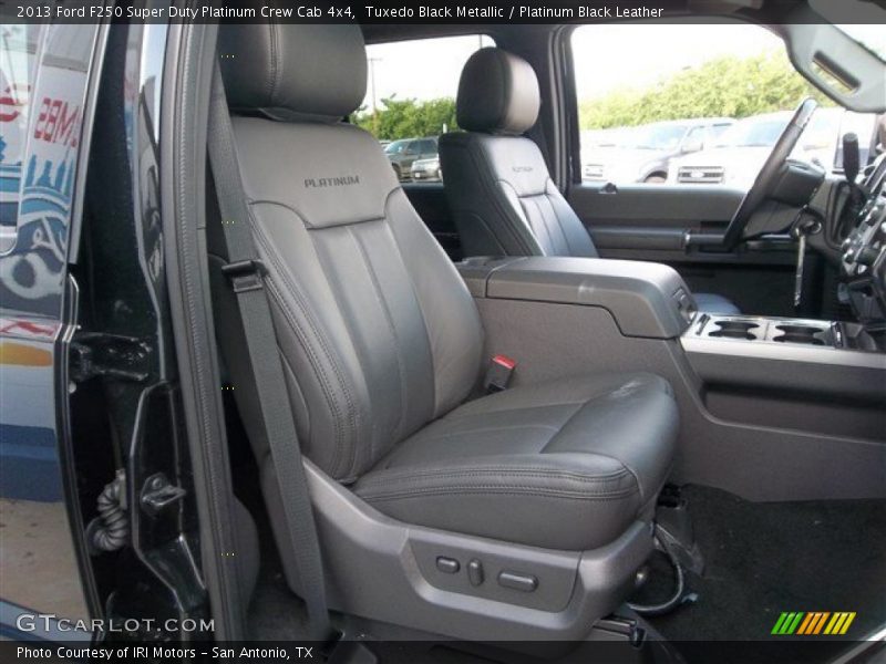 Tuxedo Black Metallic / Platinum Black Leather 2013 Ford F250 Super Duty Platinum Crew Cab 4x4