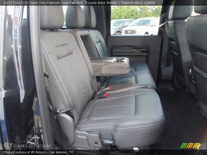Tuxedo Black Metallic / Platinum Black Leather 2013 Ford F250 Super Duty Platinum Crew Cab 4x4