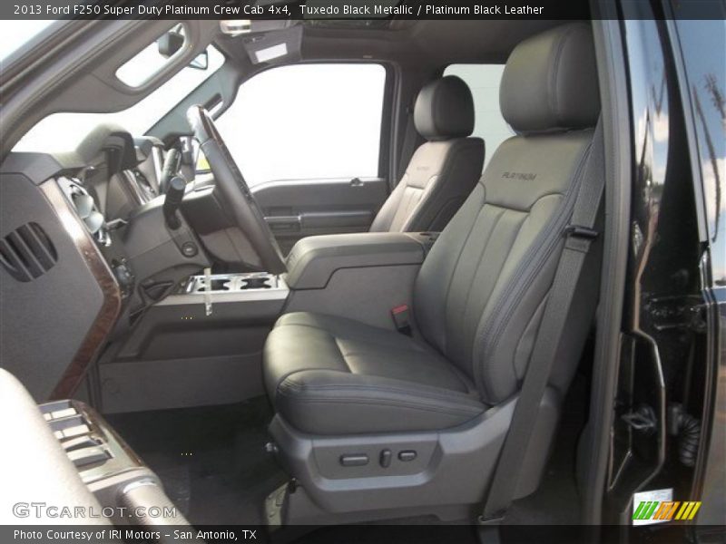 Tuxedo Black Metallic / Platinum Black Leather 2013 Ford F250 Super Duty Platinum Crew Cab 4x4