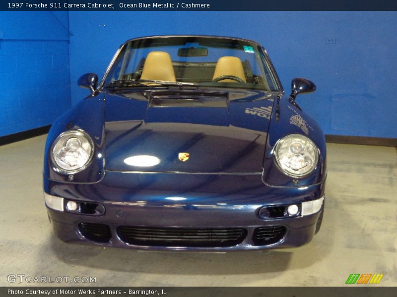 Ocean Blue Metallic / Cashmere 1997 Porsche 911 Carrera Cabriolet