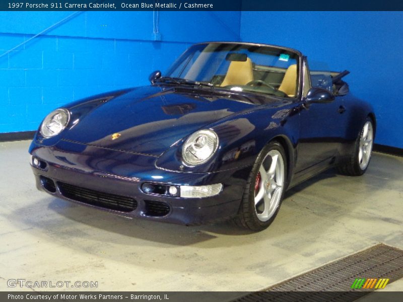 Ocean Blue Metallic / Cashmere 1997 Porsche 911 Carrera Cabriolet