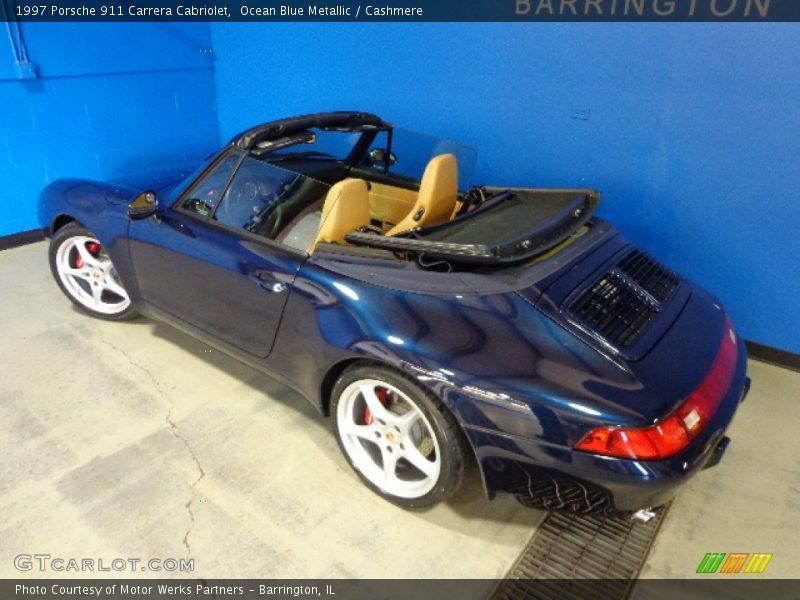 Ocean Blue Metallic / Cashmere 1997 Porsche 911 Carrera Cabriolet
