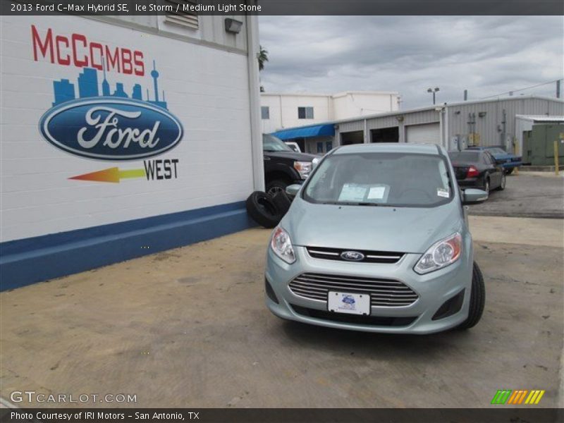 Ice Storm / Medium Light Stone 2013 Ford C-Max Hybrid SE