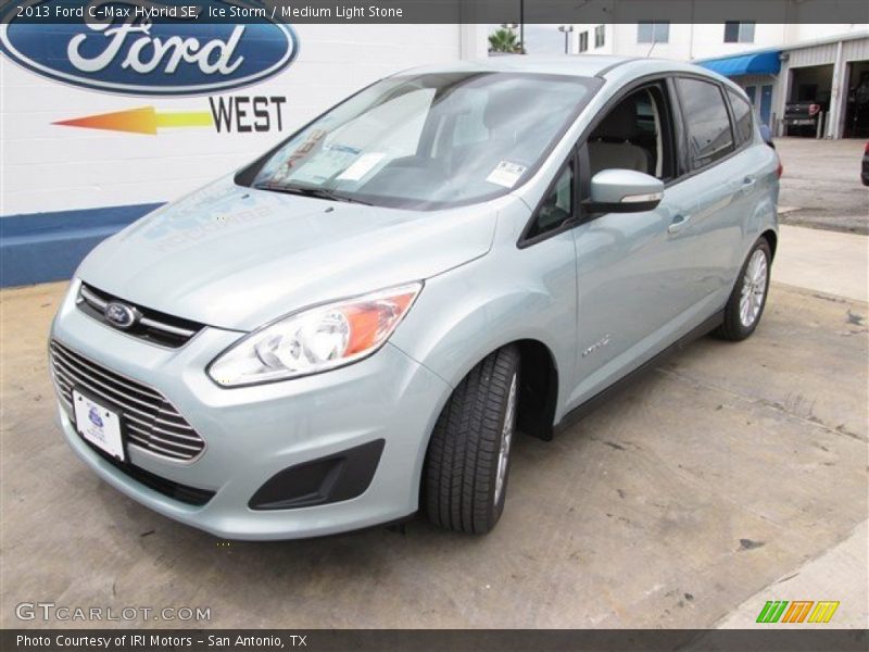 Ice Storm / Medium Light Stone 2013 Ford C-Max Hybrid SE