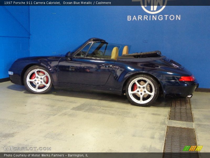 Ocean Blue Metallic / Cashmere 1997 Porsche 911 Carrera Cabriolet
