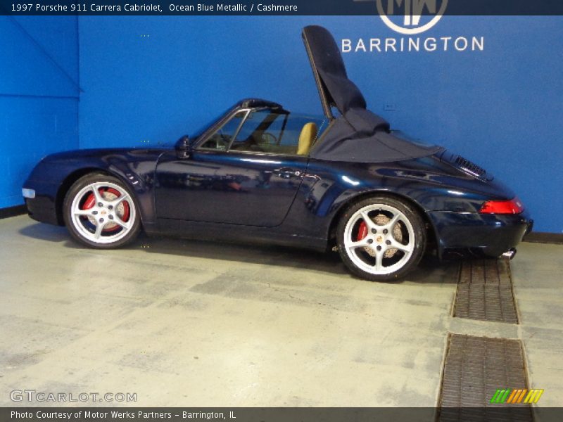 Ocean Blue Metallic / Cashmere 1997 Porsche 911 Carrera Cabriolet