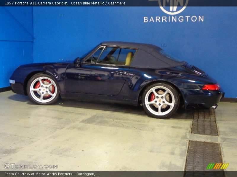 Ocean Blue Metallic / Cashmere 1997 Porsche 911 Carrera Cabriolet