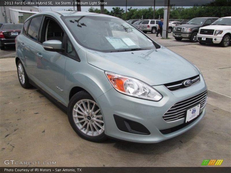 Ice Storm / Medium Light Stone 2013 Ford C-Max Hybrid SE