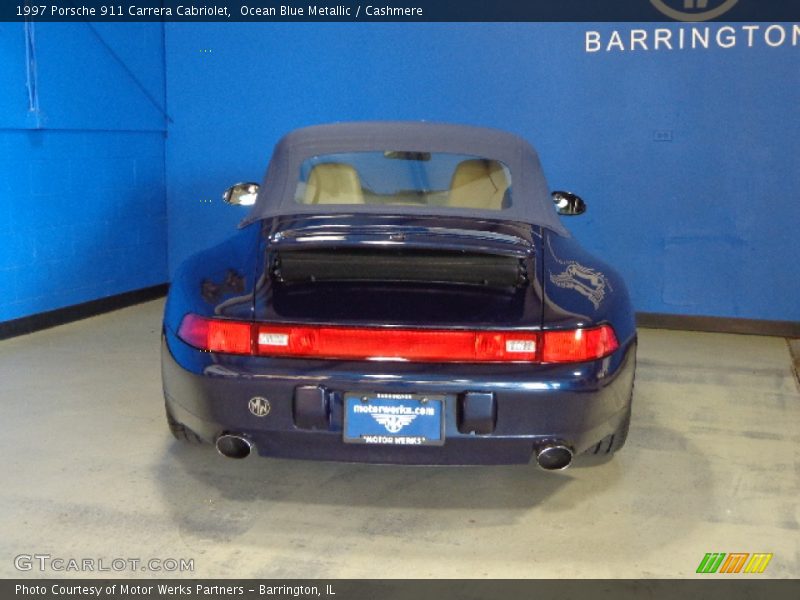 Ocean Blue Metallic / Cashmere 1997 Porsche 911 Carrera Cabriolet