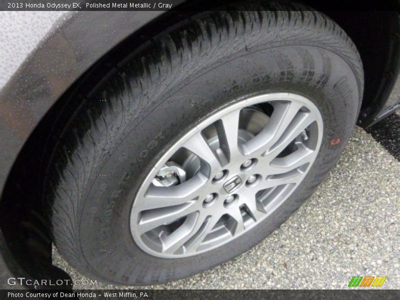 Polished Metal Metallic / Gray 2013 Honda Odyssey EX