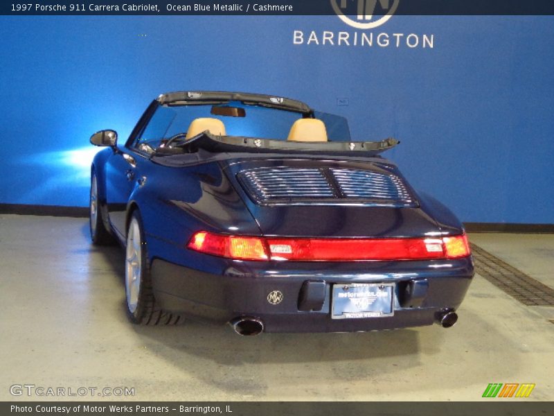 Ocean Blue Metallic / Cashmere 1997 Porsche 911 Carrera Cabriolet