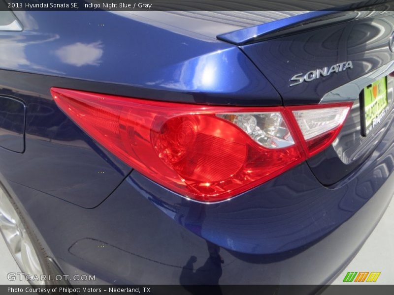 Indigo Night Blue / Gray 2013 Hyundai Sonata SE