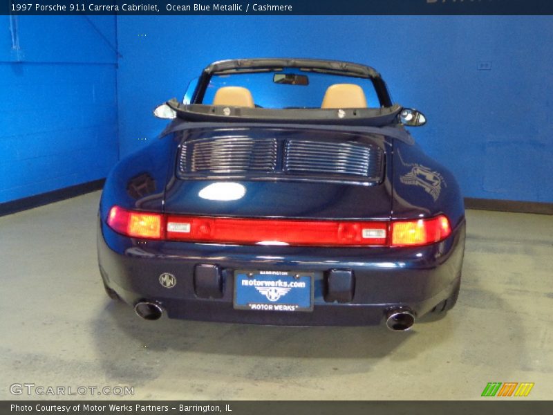 Ocean Blue Metallic / Cashmere 1997 Porsche 911 Carrera Cabriolet