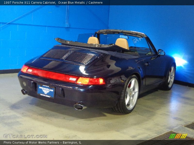 Ocean Blue Metallic / Cashmere 1997 Porsche 911 Carrera Cabriolet