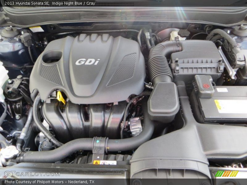 Indigo Night Blue / Gray 2013 Hyundai Sonata SE