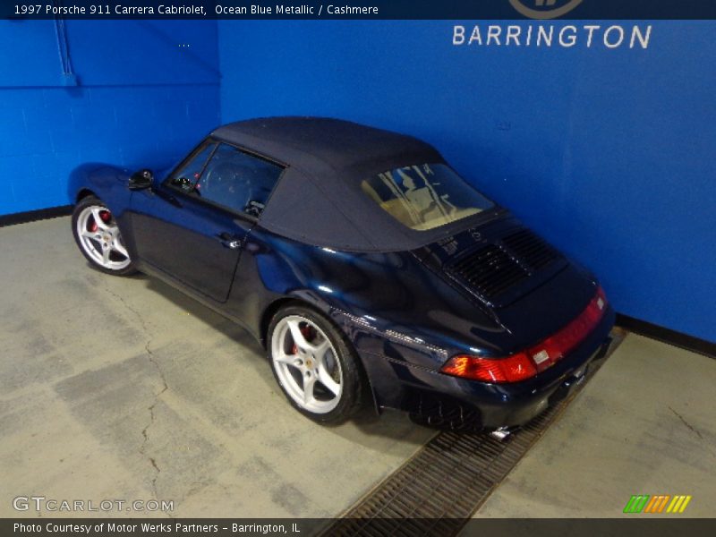 Ocean Blue Metallic / Cashmere 1997 Porsche 911 Carrera Cabriolet