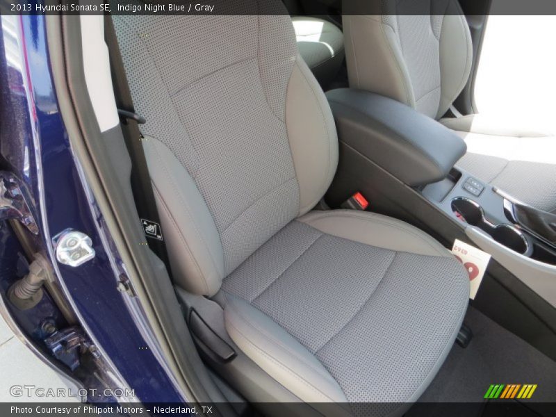 Indigo Night Blue / Gray 2013 Hyundai Sonata SE