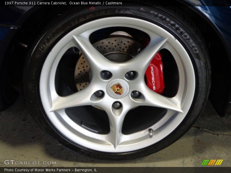 Ocean Blue Metallic / Cashmere 1997 Porsche 911 Carrera Cabriolet