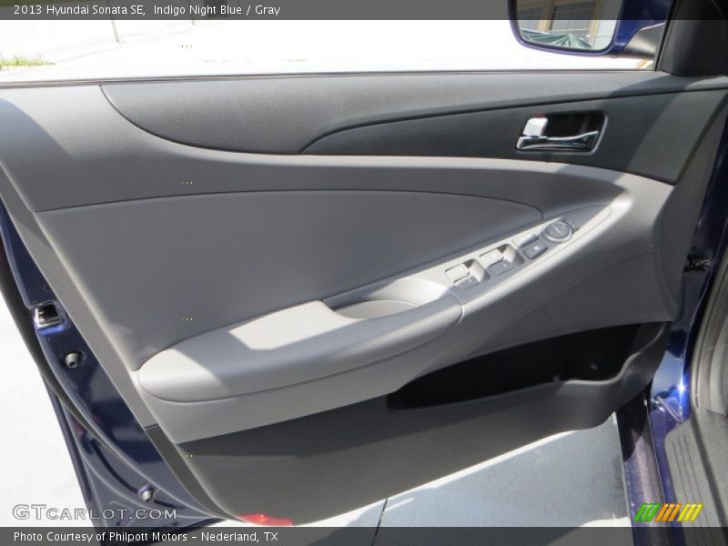 Indigo Night Blue / Gray 2013 Hyundai Sonata SE