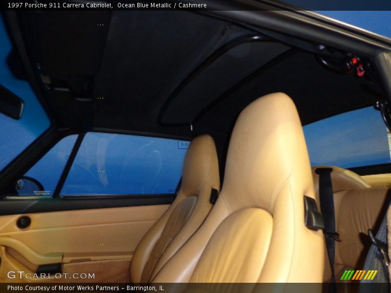 Ocean Blue Metallic / Cashmere 1997 Porsche 911 Carrera Cabriolet