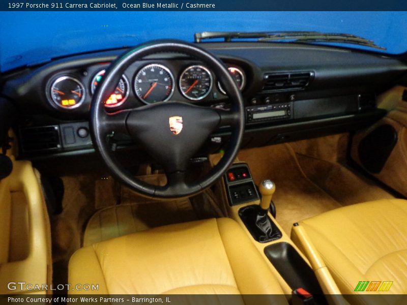 Ocean Blue Metallic / Cashmere 1997 Porsche 911 Carrera Cabriolet