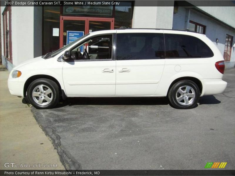 Stone White / Medium Slate Gray 2007 Dodge Grand Caravan SXT