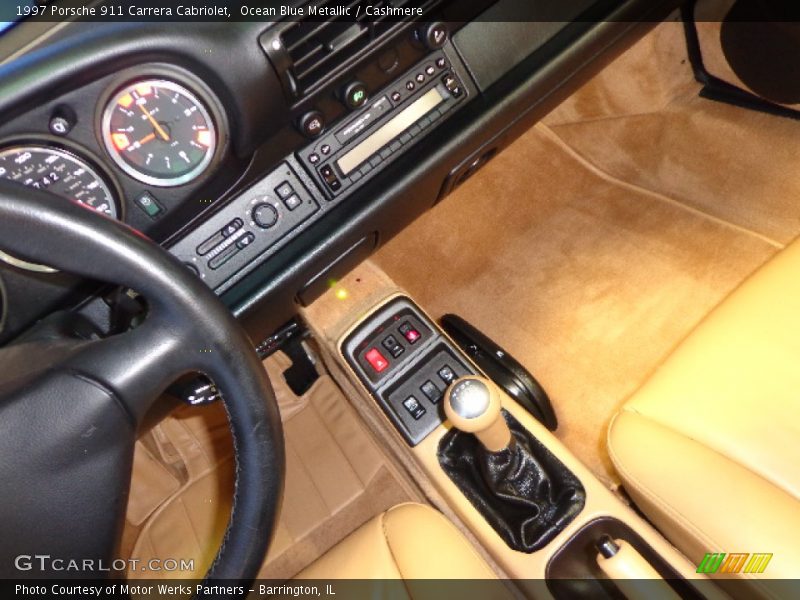 Ocean Blue Metallic / Cashmere 1997 Porsche 911 Carrera Cabriolet